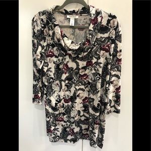 White House Black Market Cowl Neck Tunic